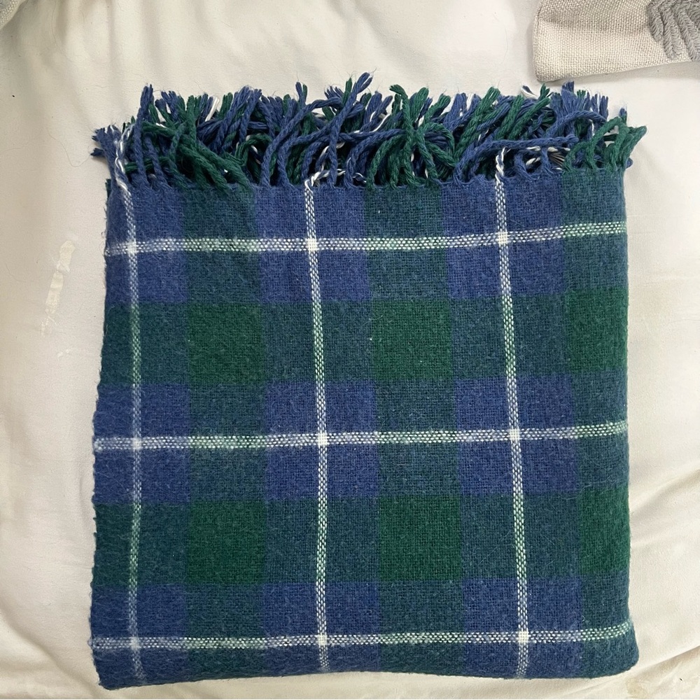 Vintage Chatham Plaid Blanket